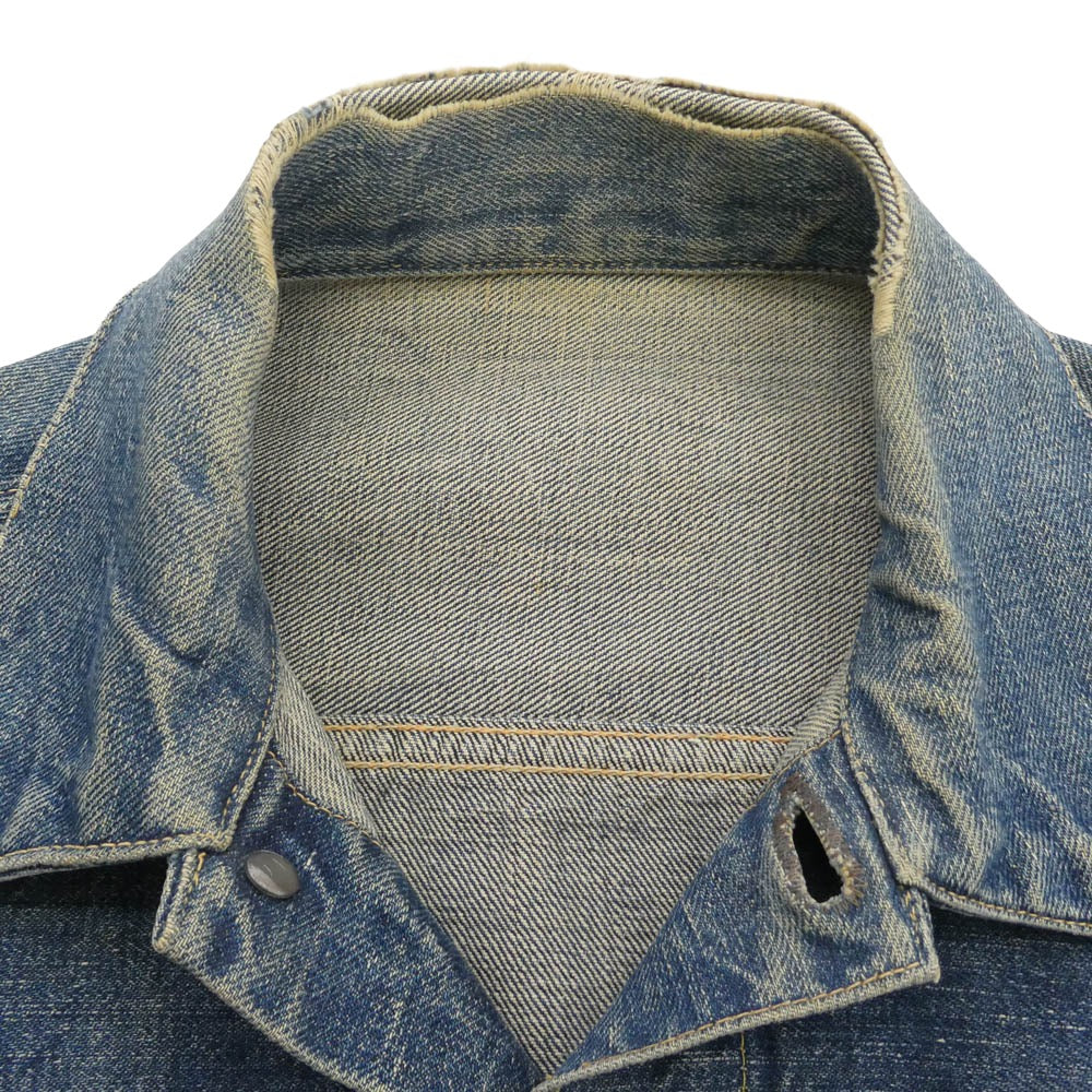 Levi's リーバイス VINTAGE ヴィンテージ 50s 60s セカンド 2nd 507XX BIGE ビックＥ片面タブ ボタン裏刻印17 デニム ジャケット インディゴブルー系 表記サイズ不明【中古】
