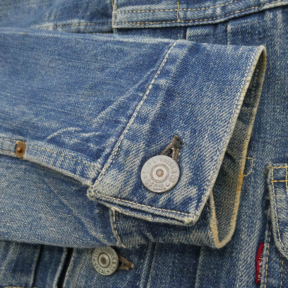 Levi's リーバイス VINTAGE ヴィンテージ 50s 60s セカンド 2nd 507XX BIGE ビックＥ片面タブ ボタン裏刻印17 デニム ジャケット インディゴブルー系 表記サイズ不明【中古】