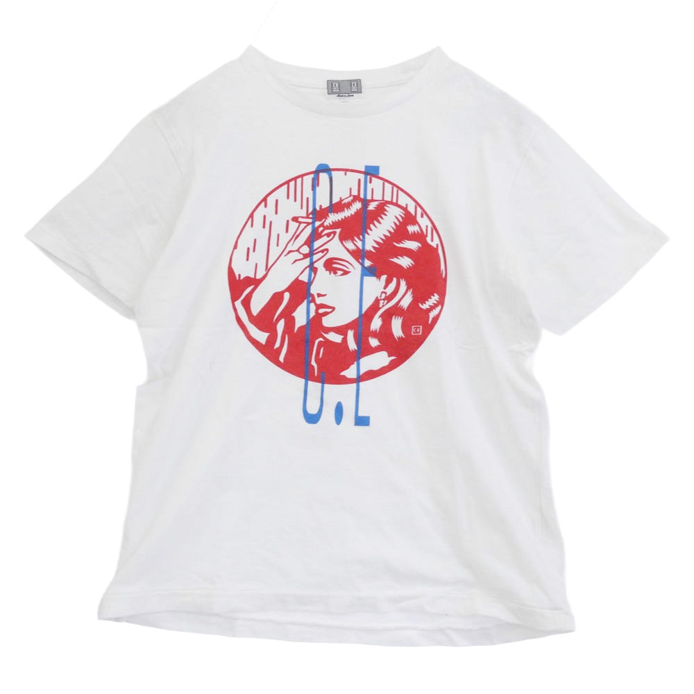 シーイー CE-0512 NOISE TEE フロントプリント Tシャツ 半袖カットソー ホワイト系 M【中古】