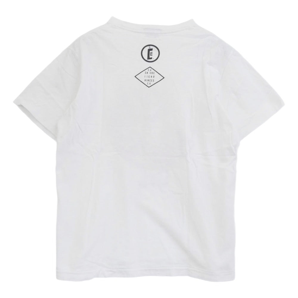 シーイー CE-0512 NOISE TEE フロントプリント Tシャツ 半袖カットソー ホワイト系 M【中古】