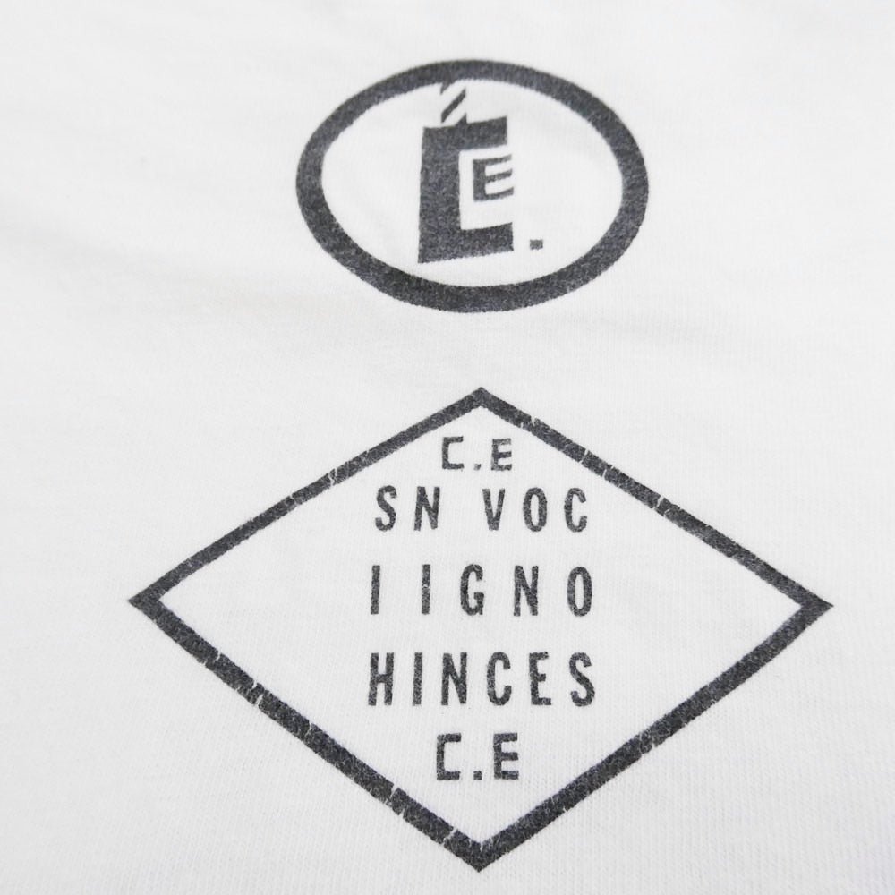 シーイー CE-0512 NOISE TEE フロントプリント Tシャツ 半袖カットソー ホワイト系 M【中古】