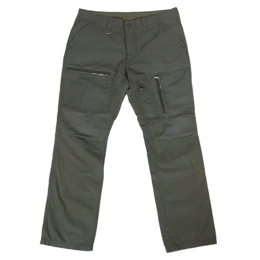 SOPHNET. ソフネット SOPH-130080 マルチポケット ストレート カーゴパンツ カーキ系 M【中古】