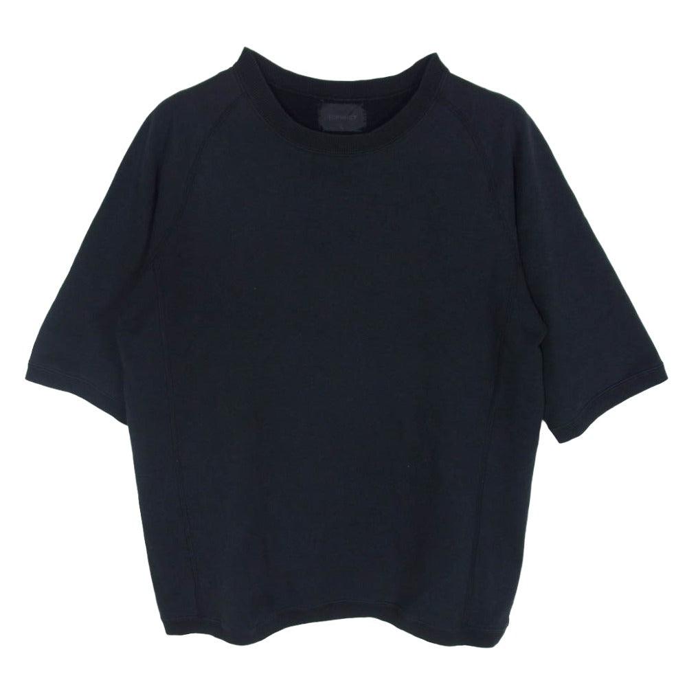 SOPHNET. ソフネット バックロゴプリント ラグランスリーブ 半袖 スウェット Tシャツ ブラック系 L【中古】