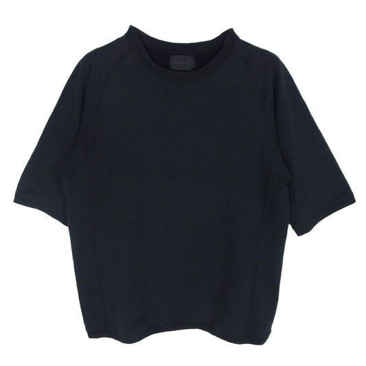 SOPHNET. ソフネット バックロゴプリント ラグランスリーブ 半袖 スウェット Tシャツ ブラック系 L【中古】