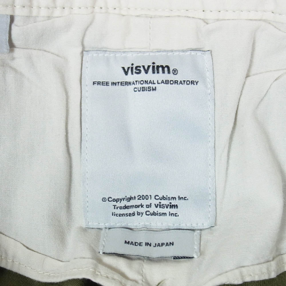 VISVIM ビズビム 0117205008004 HIGH WATER CHINO シンチバック ハイウォーター チノ クロップド パンツ カーキ系 3【中古】