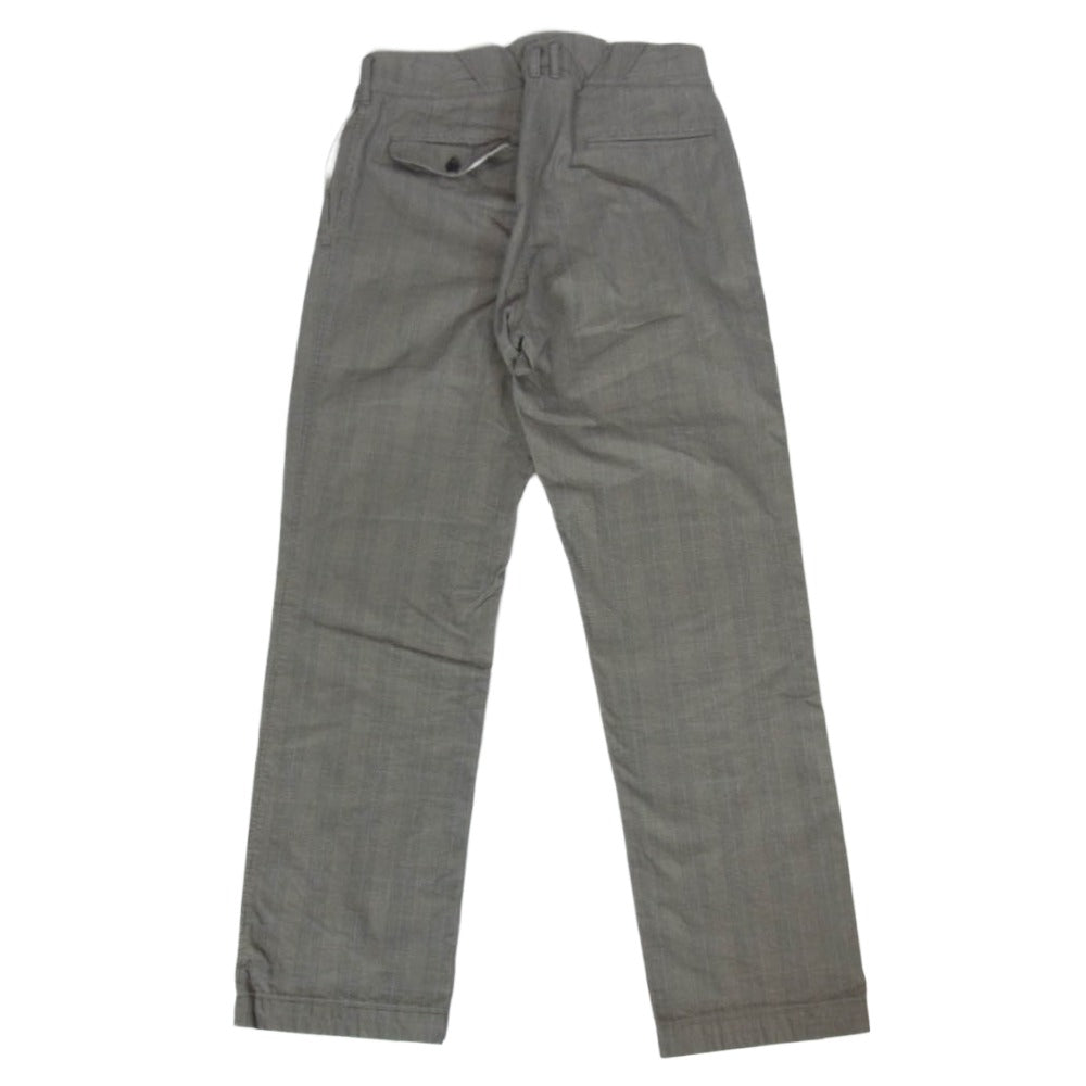 VISVIM ビズビム チェック柄 ストレート パンツ ブラック系 M【中古】