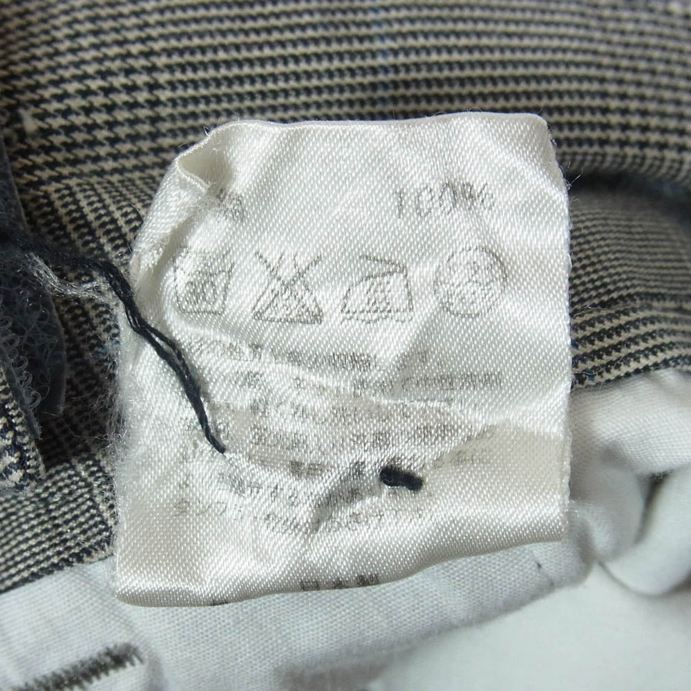 VISVIM ビズビム チェック柄 ストレート パンツ ブラック系 M【中古】