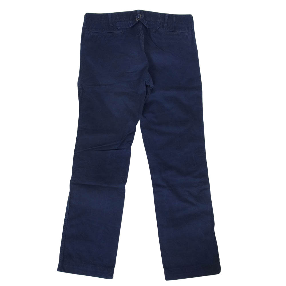VISVIM ビズビム 13SS 0113105008013 SLIM CHINO シンチバック スリム チノパンツ ネイビー系 2【中古】