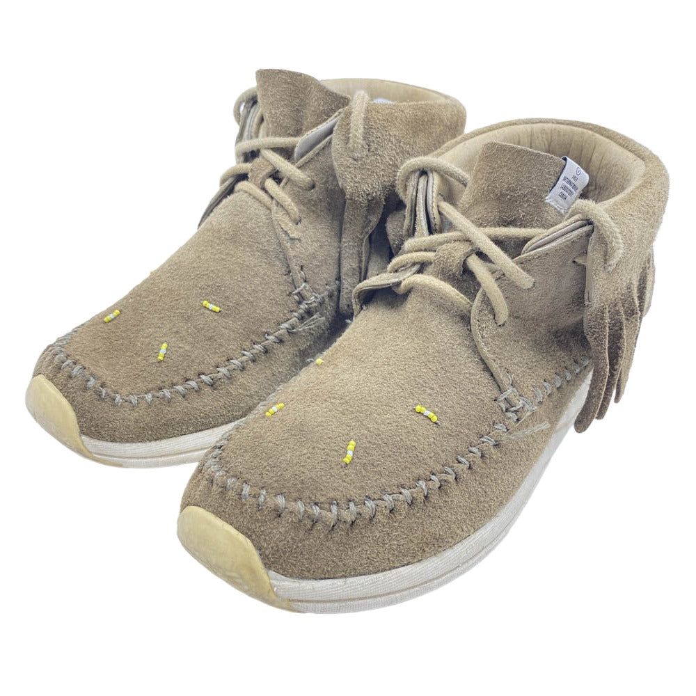 VISVIM ビズビム FBT SHAMAN-FOLK シャーマン フォルク スエード モカシンシューズ スニーカー カーキ系 W7【中古】