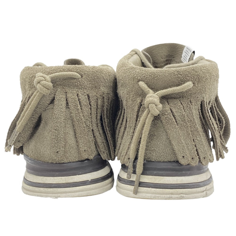 VISVIM ビズビム FBT SHAMAN-FOLK シャーマン フォルク スエード モカシンシューズ スニーカー カーキ系 W7【中古】