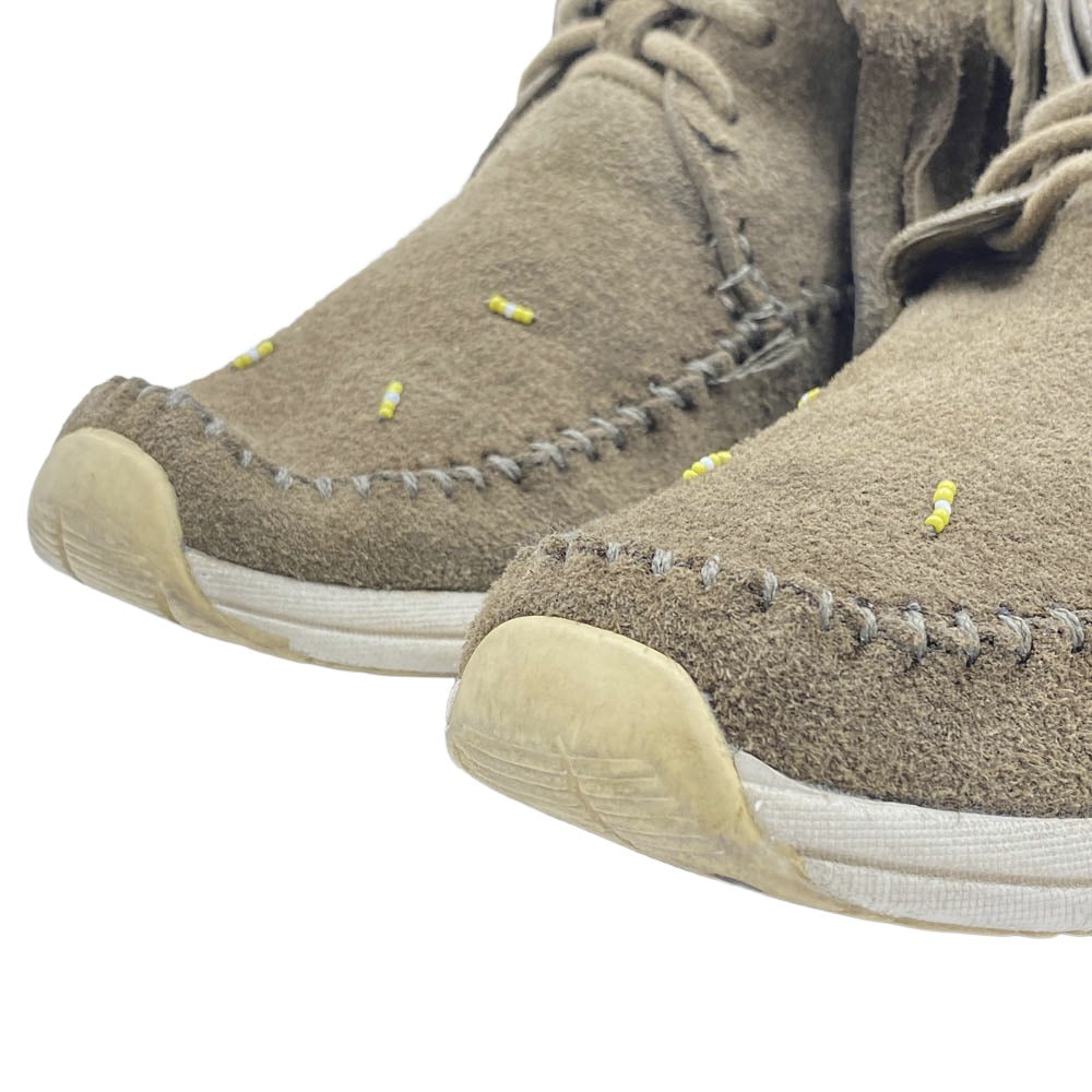 VISVIM ビズビム FBT SHAMAN-FOLK シャーマン フォルク スエード モカシンシューズ スニーカー カーキ系 W7【中古】