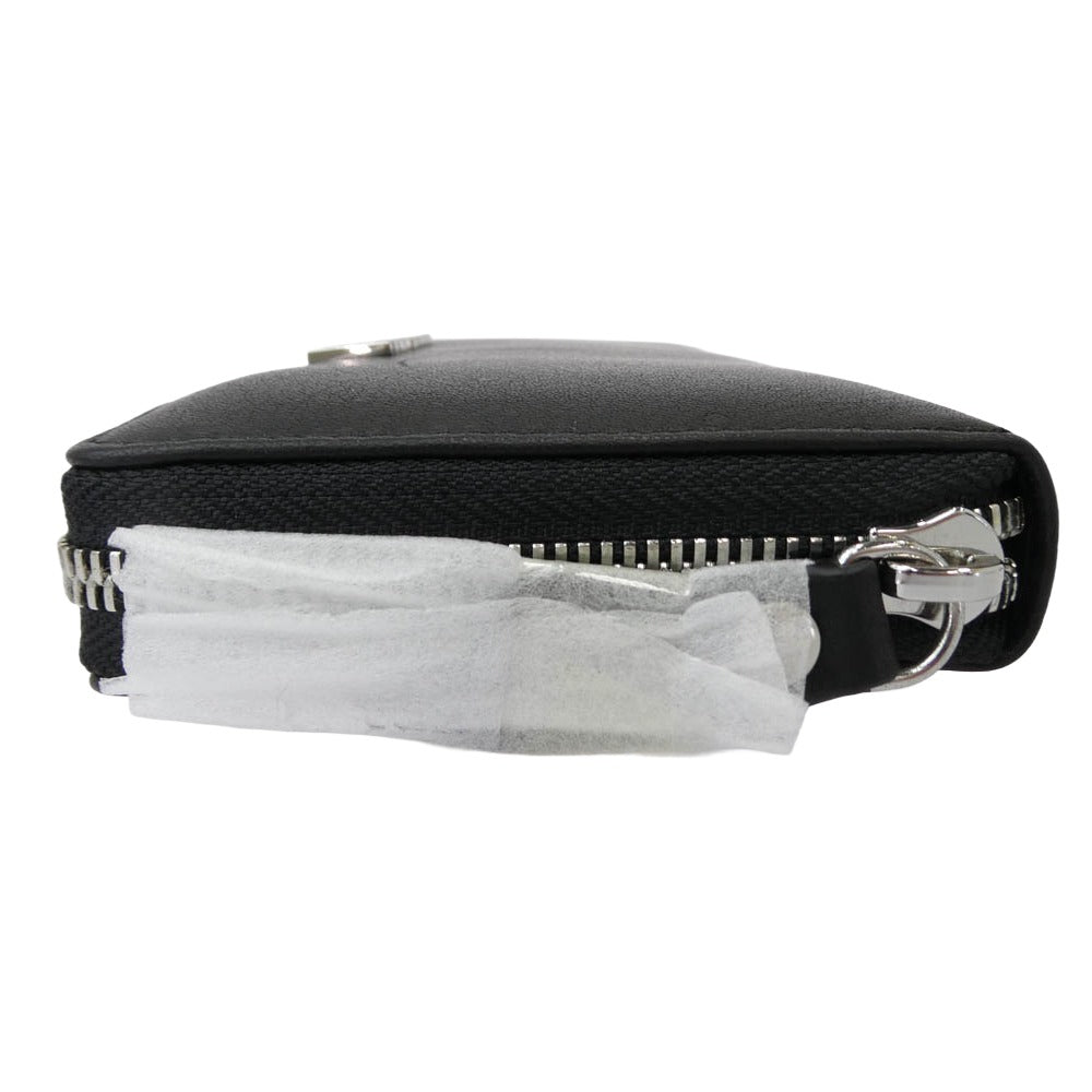 Vivienne Westwood ヴィヴィアンウエストウッド Anglomania アングロマニア ROBIN ZIP RAUND WALLET ロビン ラウンドジップ レザー ウォレット 財布 ブラック系【極上美品】【中古】
