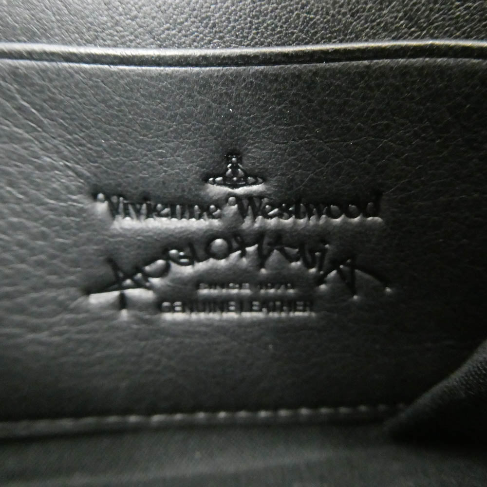 Vivienne Westwood ヴィヴィアンウエストウッド Anglomania アングロマニア ROBIN ZIP RAUND WALLET ロビン ラウンドジップ レザー ウォレット 財布 ブラック系【極上美品】【中古】