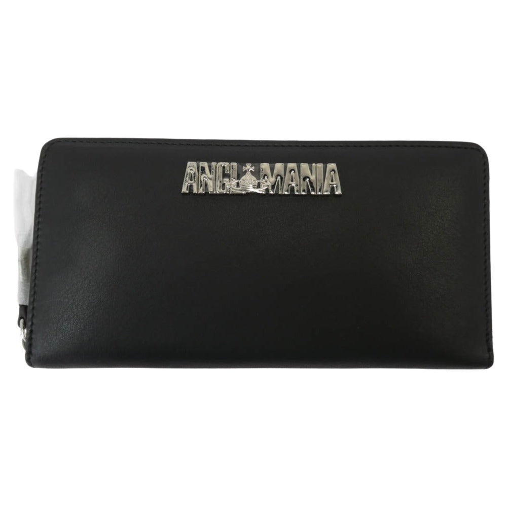 Vivienne Westwood ヴィヴィアンウエストウッド 51050024 Anglomania アングロマニア ROBIN ZIP RAUND WALLET ロビン ラウンドジップ レザー ウォレット 財布 ブラック系【極上美品】【中古】