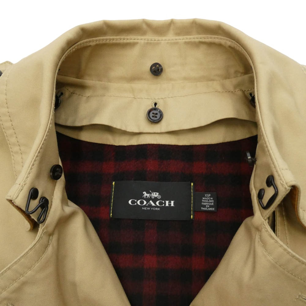 COACH コーチ ライナー付き トレンチ コート ベージュ系【中古】