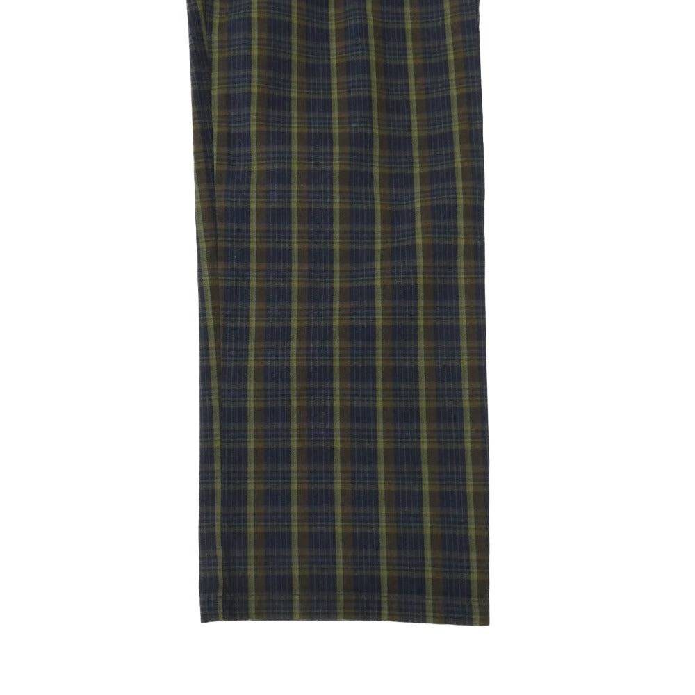 Supreme シュプリーム 23SS Work Pant navy plaid プレイドチェック ワークパンツ ネイビー系 ブラウン系 32【極上美品】【中古】