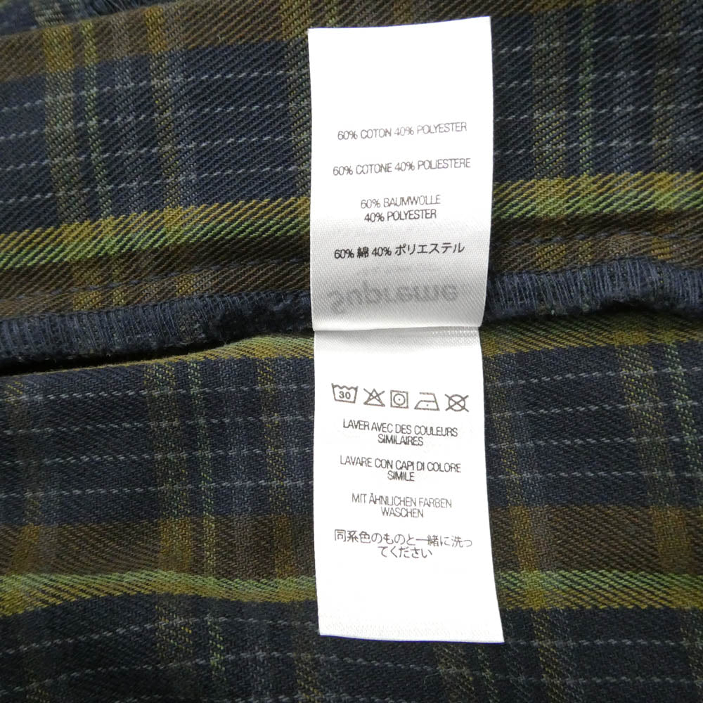 Supreme シュプリーム 23SS Work Pant navy plaid プレイドチェック ワークパンツ ネイビー系 ブラウン系 32【極上美品】【中古】