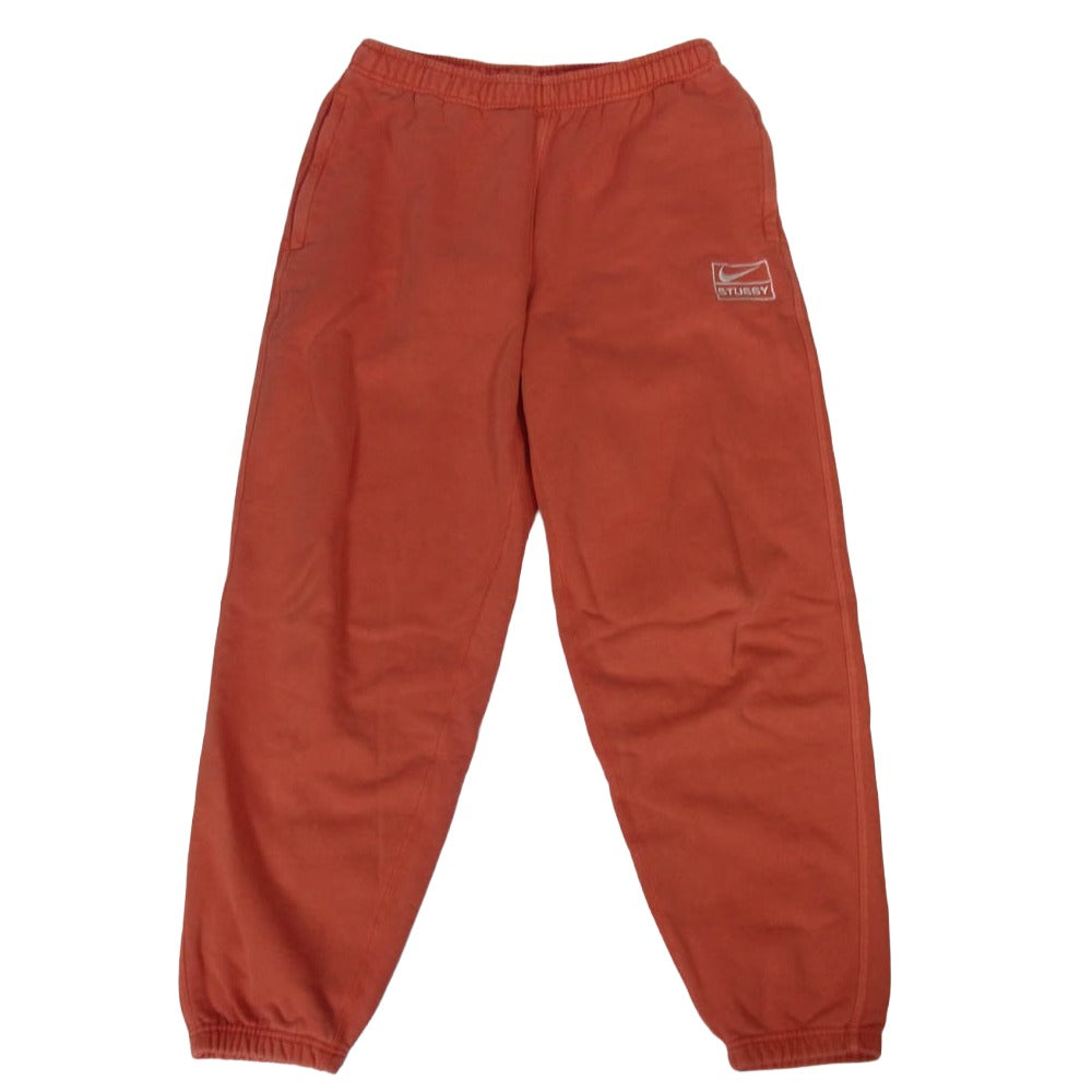 NIKE ナイキ STUSSY ステューシー FJ9157-642 PIGMENT DYE FLEECE PANTS Habanelo Red ピグメント ダイ フリース イージー スウェット パンツ ハバネロ レッド レッド系 M【中古】