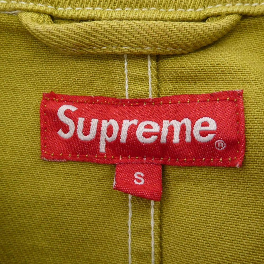 Supreme シュプリーム 16AW Denim Chore Coat デニム チョア コート ジャケット カーキ系 S【中古】