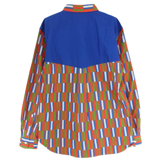 COMME des GARCONS HOMME DEUX コムデギャルソンオムドゥ 25AW DP-B033 総柄 長袖 シャツ マルチカラー系 M【極上美品】【中古】