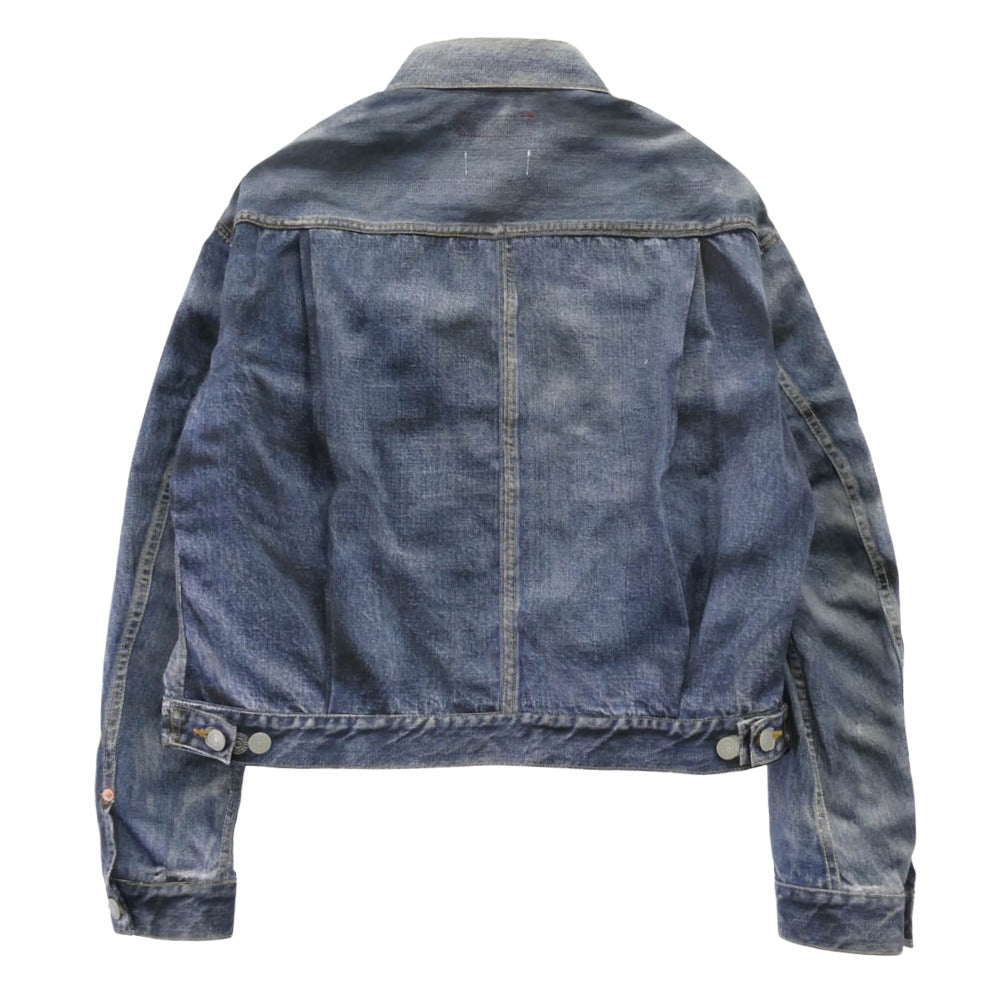 JUNYA WATANABE COMME des GARCONS MAN ジュンヤワタナベコムデギャルソンマン Levi's リーバイス 25SS WO-J910 eye アイ BerBerJin ベルベルジン ナイロンツイル インクジェットプリント 507XX 2nd 転写デニム ジャケット ブルゾン インディゴブルー系 L【極上美品】【中古】