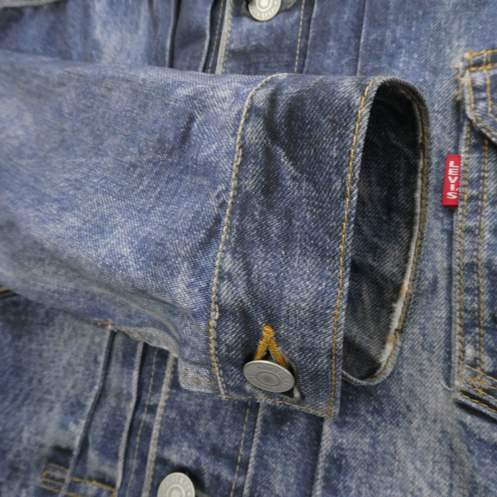 JUNYA WATANABE COMME des GARCONS MAN ジュンヤワタナベコムデギャルソンマン Levi's リーバイス 25SS WO-J910 eye アイ BerBerJin ベルベルジン ナイロンツイル インクジェットプリント 507XX 2nd 転写デニム ジャケット ブルゾン インディゴブルー系 L【極上美品】【中古】