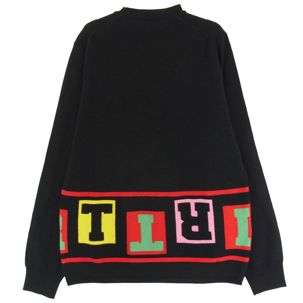 COMME des GARCONS コムデギャルソン 25AW FP-N001 SHIRT シャツ acrylic wool intarsia gauge 12 アクリル ウール 長袖 ニット ブラック系 M【極上美品】【中古】