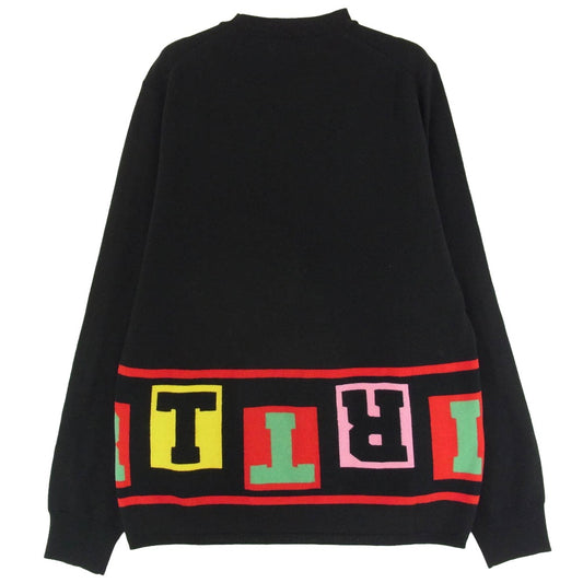 COMME des GARCONS コムデギャルソン 25AW FP-N001 SHIRT シャツ acrylic wool intarsia gauge 12 アクリル ウール 長袖 ニット ブラック系 M【極上美品】【中古】