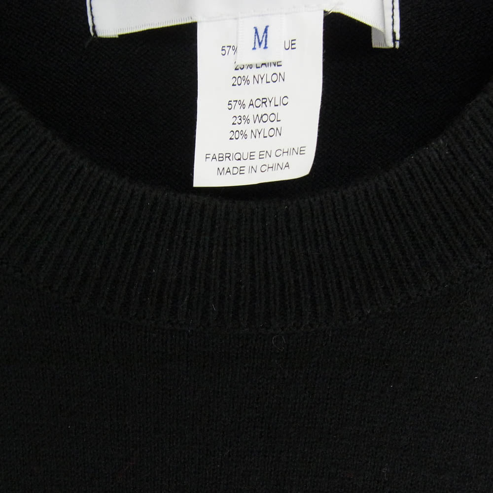 COMME des GARCONS コムデギャルソン 25AW FP-N001 SHIRT シャツ acrylic wool intarsia gauge 12 アクリル ウール 長袖 ニット ブラック系 M【極上美品】【中古】