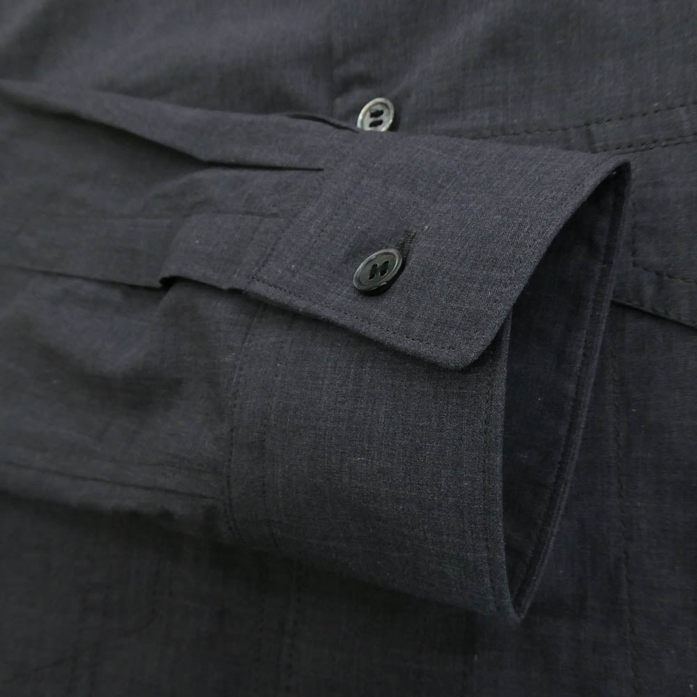 COMME des GARCONS HOMME DEUX コムデギャルソンオムドゥ 25AW DP-B051-051 トラッカータイプ 長袖 綿 シャツ グレー系 S【極上美品】【中古】