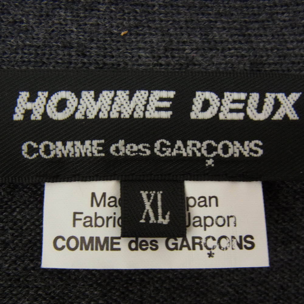 COMME des GARCONS HOMME DEUX コムデギャルソンオムドゥ 25AW DP-N001-051 WOOL CARDIGAN PATCHWORK ウール パッチワーク ニット カーディガン マルチカラー系 XL【極上美品】【中古】