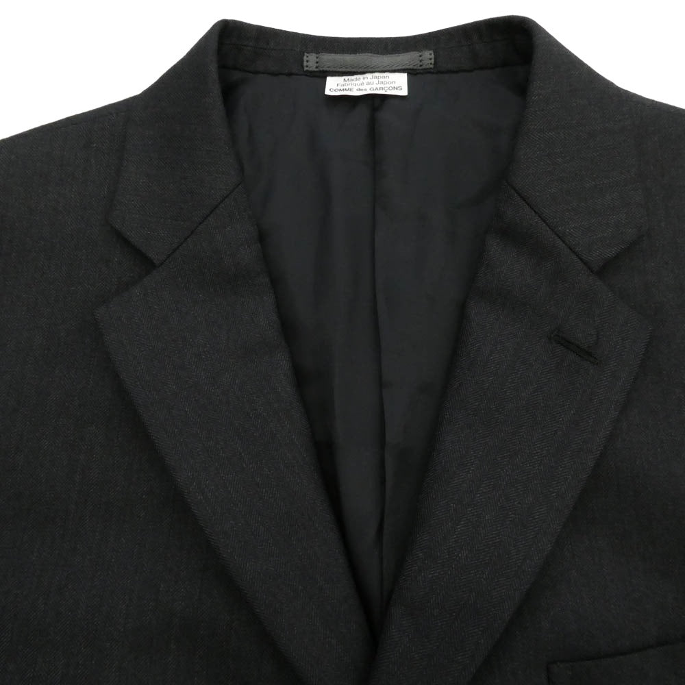 COMME des GARCONS HOMME DEUX コムデギャルソンオムドゥ 25AW DP-J044-051 タクティカルポケット 3B シングル テーラードジャケット ブラック系 M【極上美品】【中古】