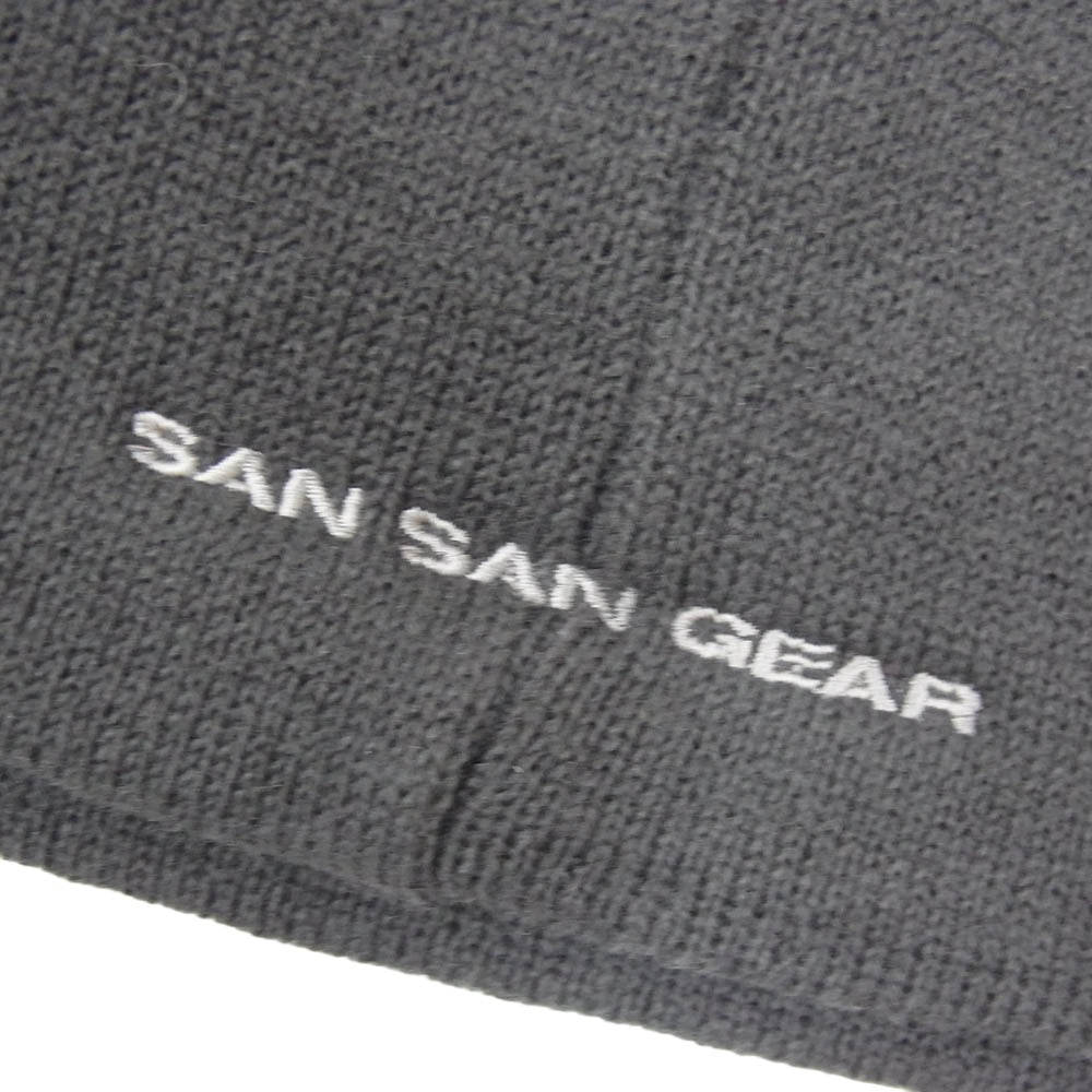サンサンギア ビーニー ニット帽 ニットキャップ グレー系【中古】
