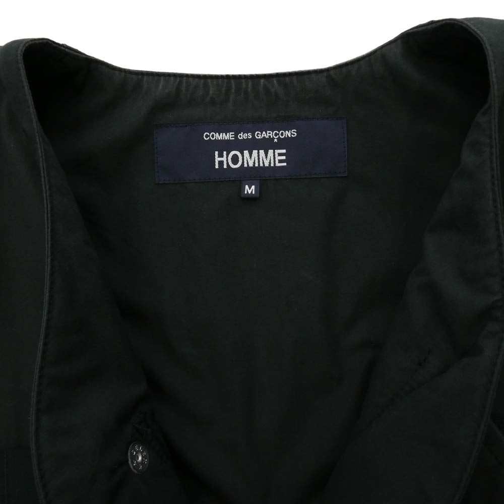 COMME des GARCONS HOMME コムデギャルソンオム HP-V001 Cotton weather vest コットンウェザーベスト ブラック系 M【中古】