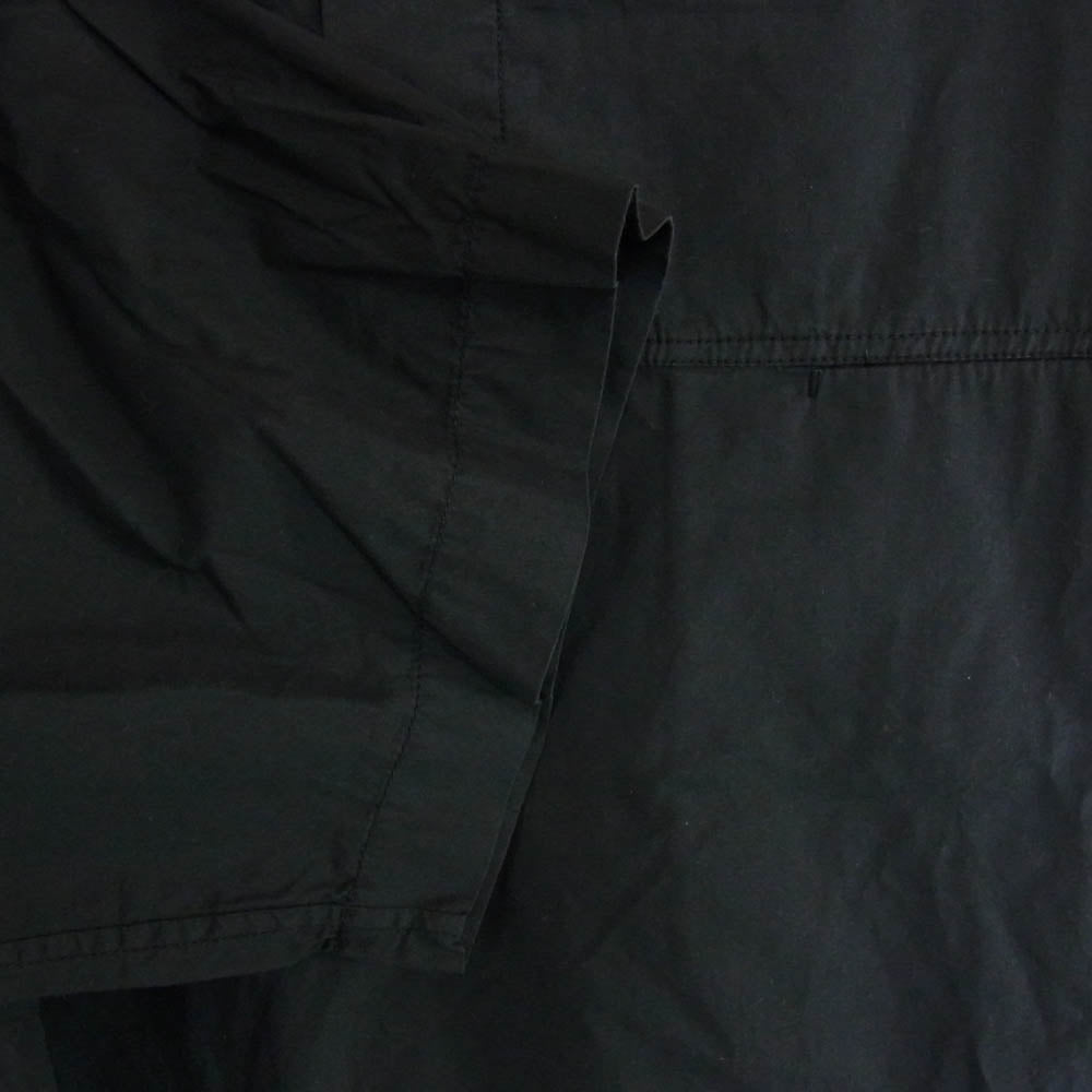 LEMAIRE ルメール 22SS VAREUSE SS SHIRTS スタンドカラー プルオーバー 半袖 シャツ ブラック系 48【中古】