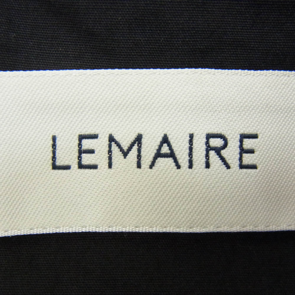 LEMAIRE ルメール 22SS VAREUSE SS SHIRTS スタンドカラー プルオーバー 半袖 シャツ ブラック系 48【中古】