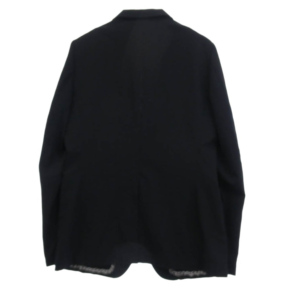COMME des GARCONS HOMME PLUS コムデギャルソンオムプリュス 07SS PS-J203 EVER GREEN エバーグリーン ステッチデザイン 裏地チェーン 1B テーラードジャケット ブラック系 M【中古】