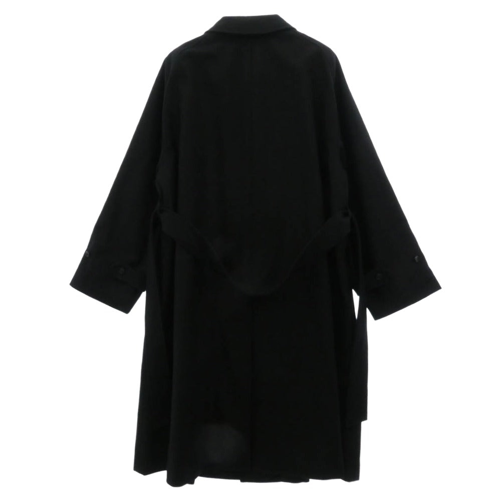 レショップ 25AW 25-020-053-8003-3-0 SUPER110s Balcollar Coat ウール バルカラー コート ブラック系 2【極上美品】【中古】