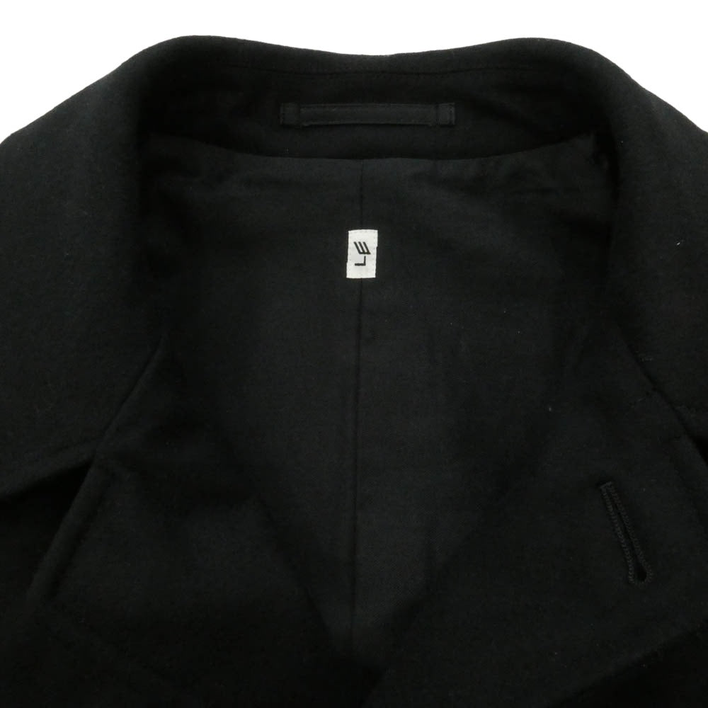レショップ 25AW 25-020-053-8003-3-0 SUPER110s Balcollar Coat ウール バルカラー コート ブラック系 2【極上美品】【中古】