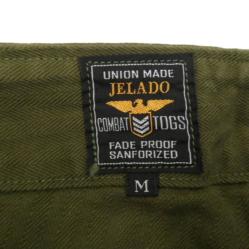 JELADO ジェラード CT03347 CT03347 CM47 HBT Baker Pants ヘリンボーンツイル ベイカー パンツ オリーブ系 オリーブ系 M【新古品】【未使用】【中古】