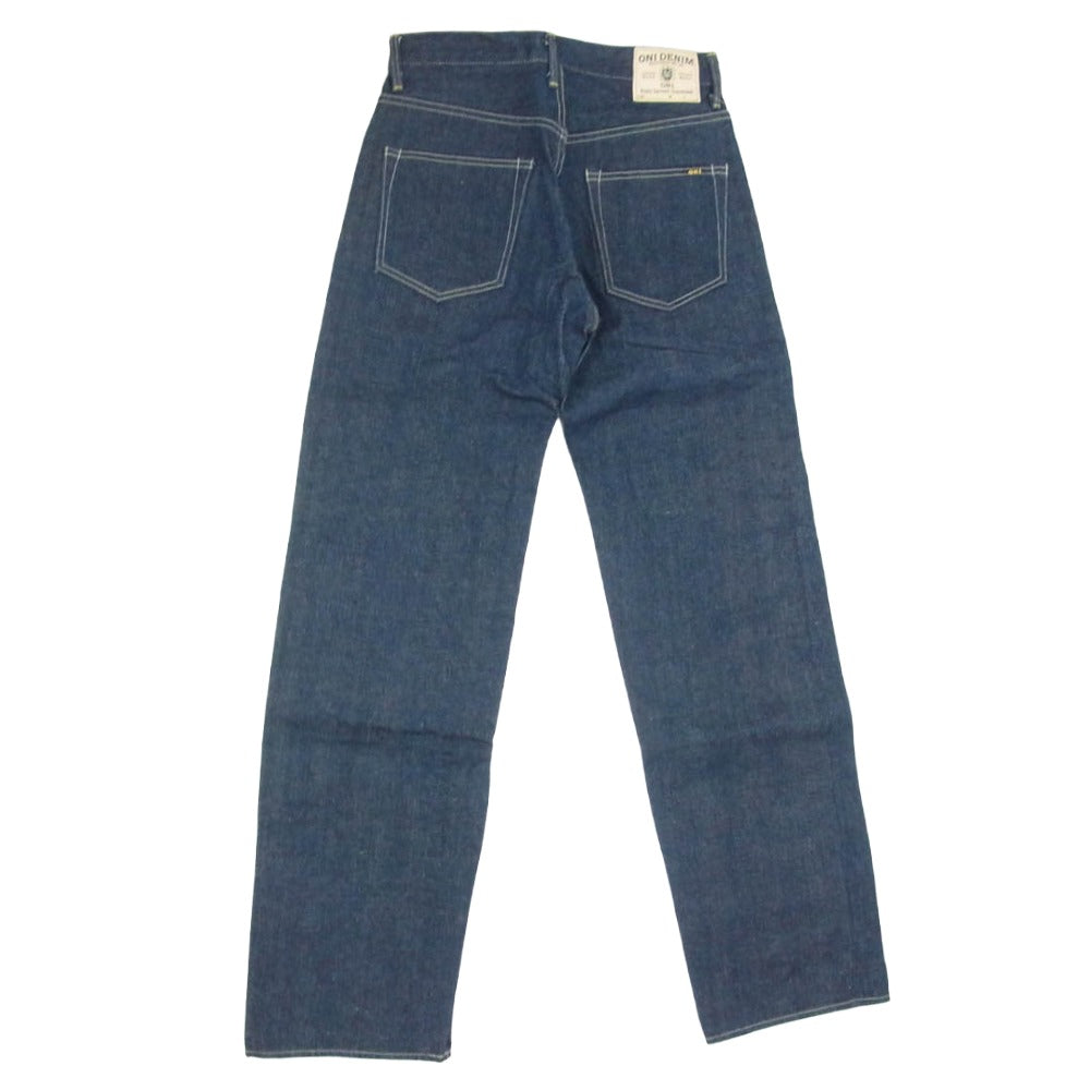 ONI DENIM 鬼デニム ONI-200 Ishikawadai 15oz 石川台デニム ワイドストレート ジーンズ デニム パンツ インディゴブルー系 31【極上美品】【中古】