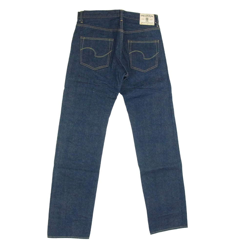 ONI DENIM 鬼デニム ONI-270 Ishikawadai 15oz 石川台デニム レギュラーストレート ジーンズ デニム パンツ インディゴブルー系 32【極上美品】【中古】
