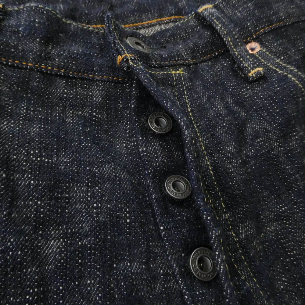 ONI DENIM 鬼デニム ONI270-Kasuri 17oz 鬼絣 ジャストライト ストレート ジーンズ デニム パンツ インディゴブルー系 W38【極上美品】【中古】