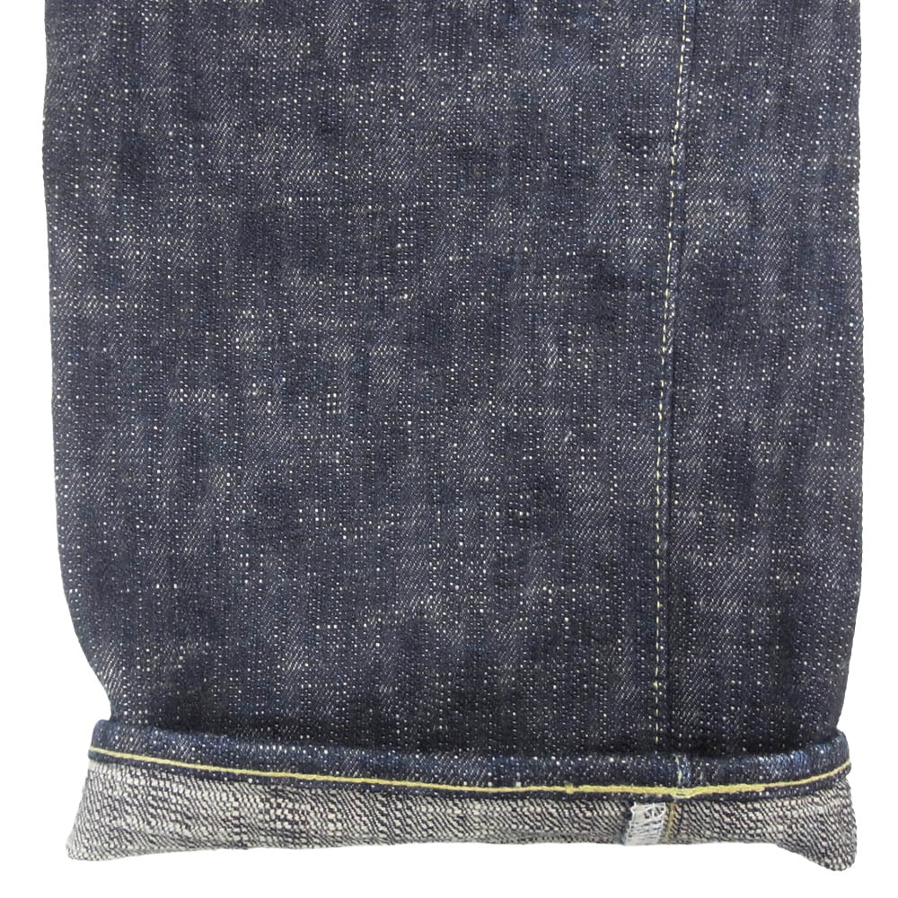 ONI DENIM 鬼デニム ONI270-Kasuri 17oz 鬼絣 ジャストライト ストレート ジーンズ デニム パンツ インディゴブルー系 W31【極上美品】【中古】