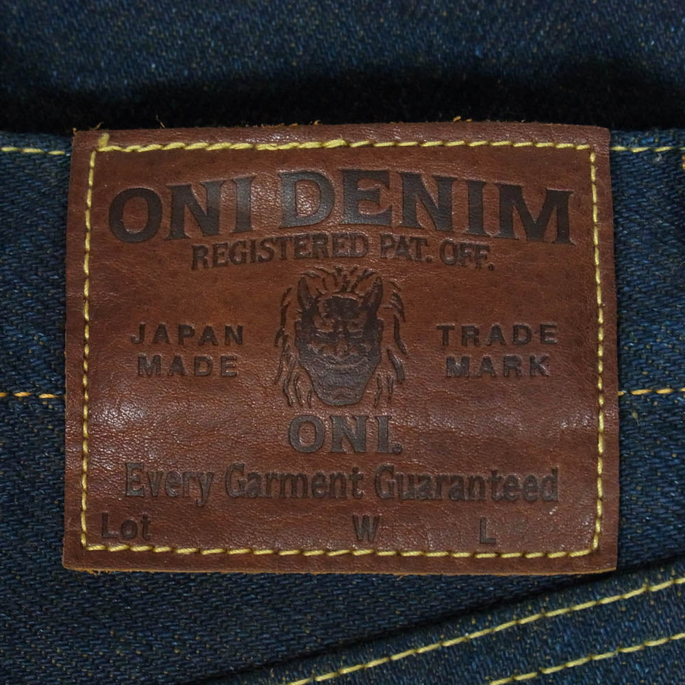 ONI DENIM 鬼デニム ONI288ZR-OLV 20oz シークレットデニム 緯糸オリーブ ジーンズ デニムパンツ インディゴブルー系 W29【極上美品】【中古】