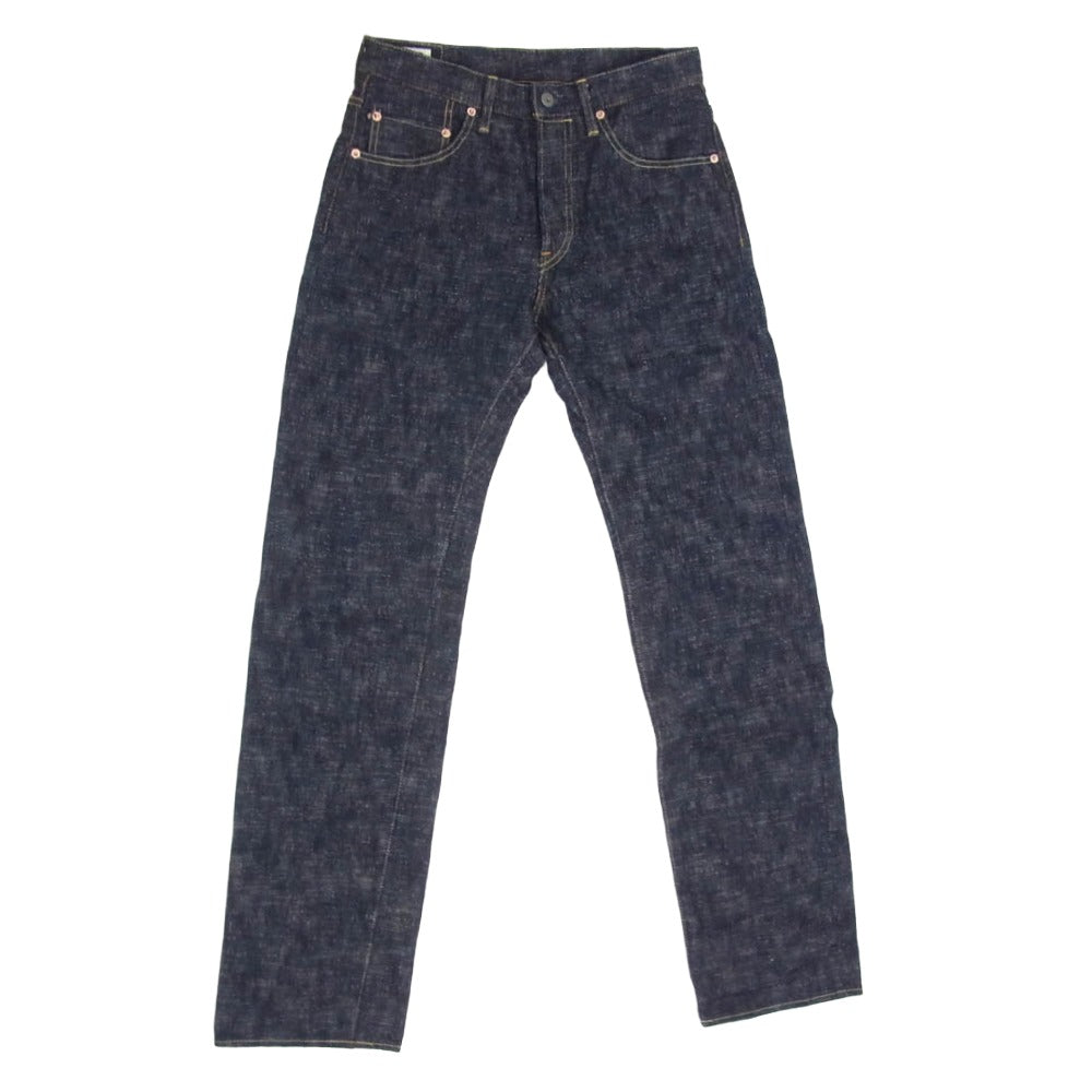 ONI DENIM 鬼デニム ONI270-Kasuri 17oz 鬼絣 ジャストライト ストレート ジーンズ デニム パンツ インディゴブルー系 W30【極上美品】【中古】
