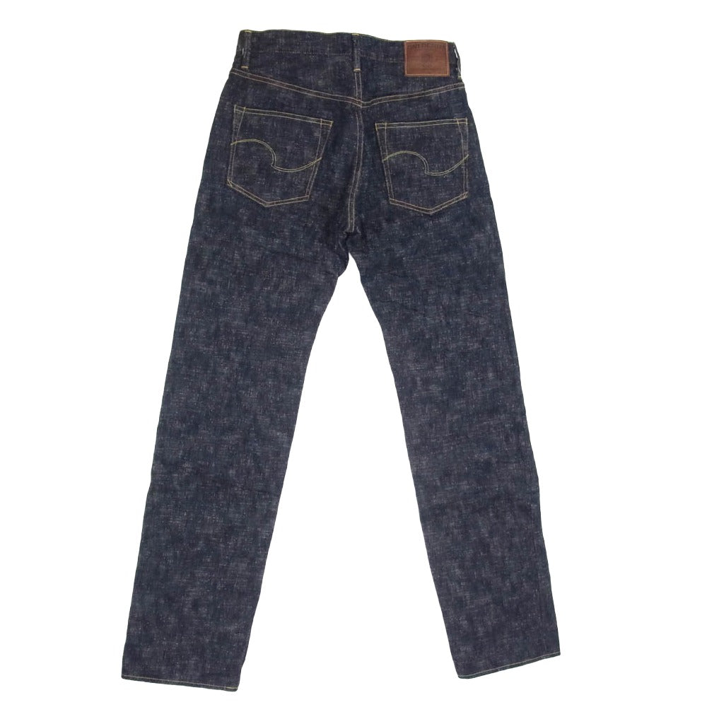 ONI DENIM 鬼デニム ONI270-Kasuri 17oz 鬼絣 ジャストライト ストレート ジーンズ デニム パンツ インディゴブルー系 W30【極上美品】【中古】