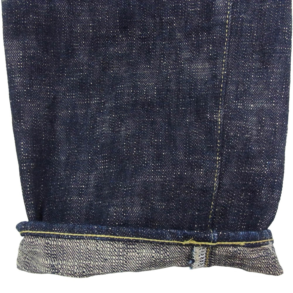 ONI DENIM 鬼デニム ONI270-Kasuri 17oz 鬼絣 ジャストライト ストレート ジーンズ デニム パンツ インディゴブルー系 W30【極上美品】【中古】