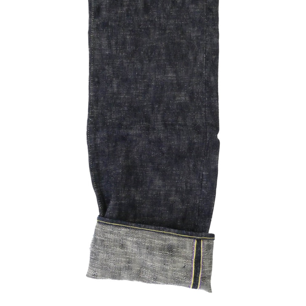 ONI DENIM 鬼デニム ONI270-Kasuri 17oz 鬼絣 ジャストライト ストレート ジーンズ デニム パンツ インディゴブルー系 32 W32【極上美品】【中古】