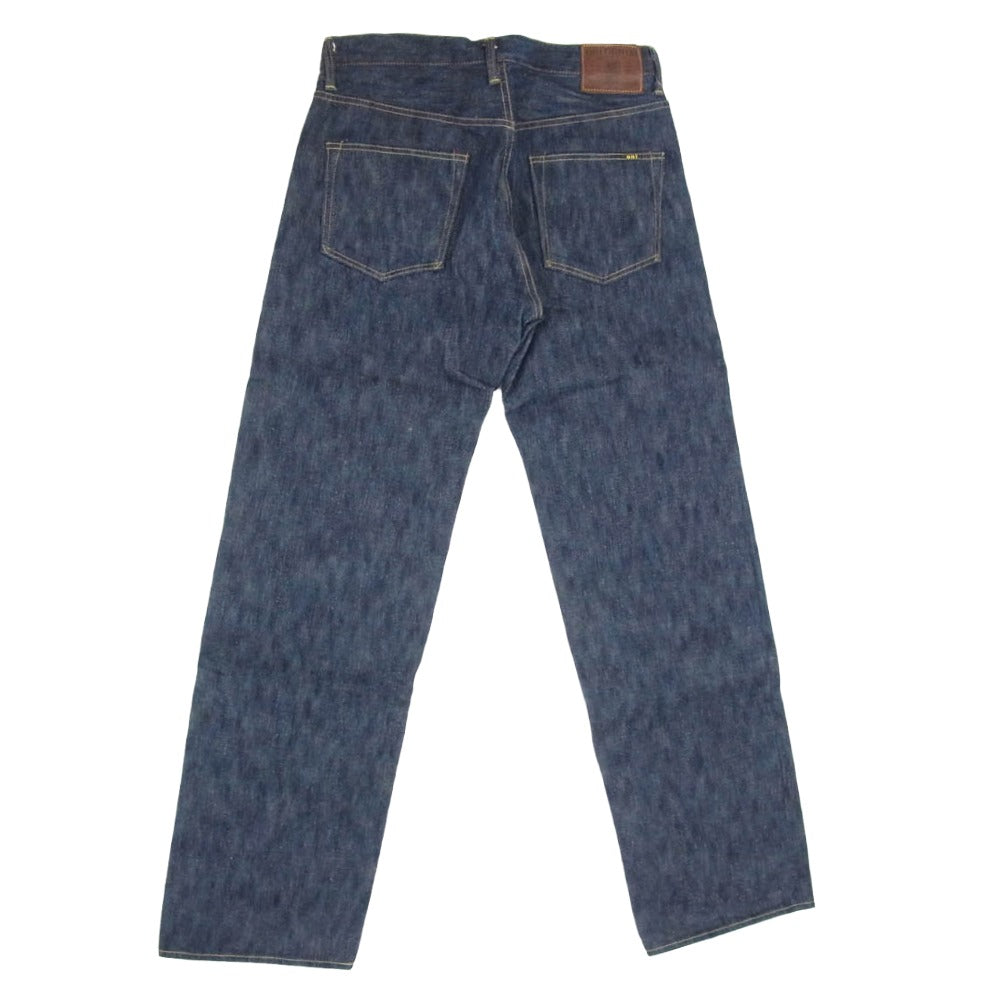 ONI DENIM 鬼デニム ONI200-鬼KASE ONIKASE Wide Straight 16oz 正藍枷染め風 天然藍 ロープデニム ワイドストレート デニム パンツ ジーンズ インディゴブルー系 W32【極上美品】【中古】